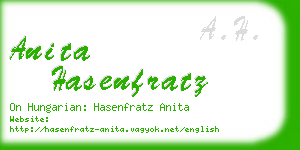 anita hasenfratz business card